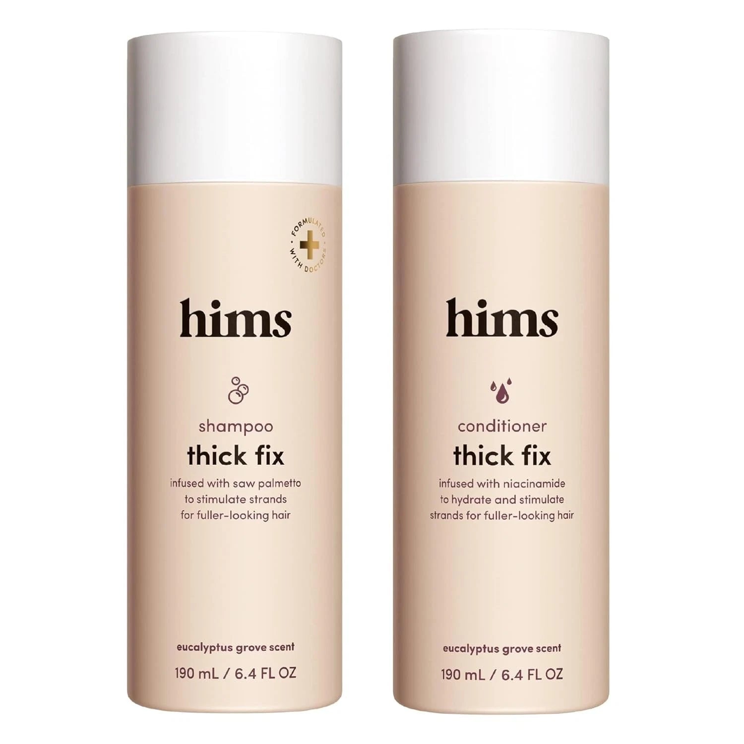 Thick Fix Shampoo & Conditioner Set - Saw Palmetto for Healthy Hair Growth