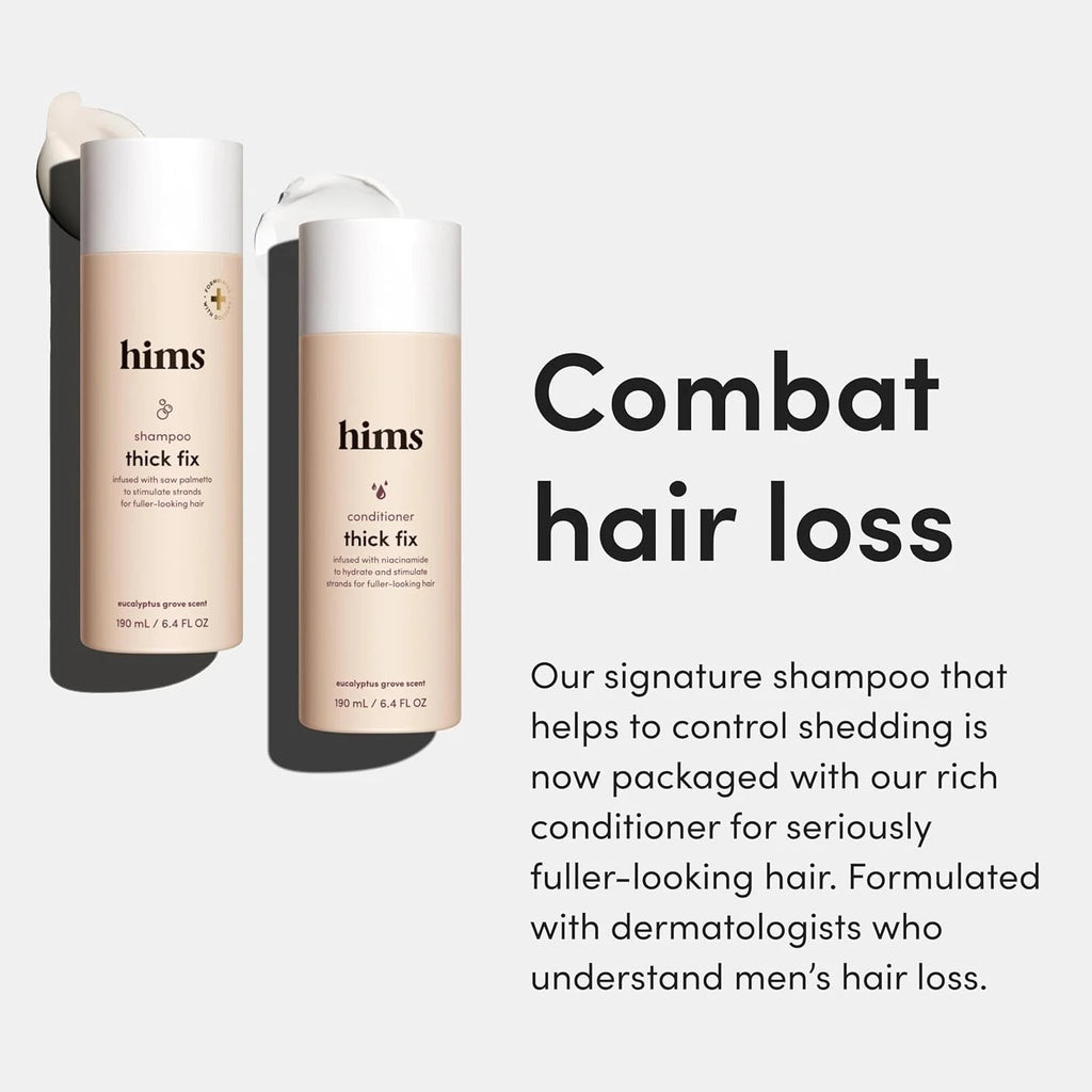 Thick Fix Shampoo & Conditioner Set - Saw Palmetto for Healthy Hair Growth